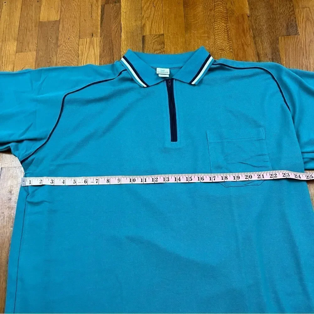 Vintage Polo Zip Collar Mens XL